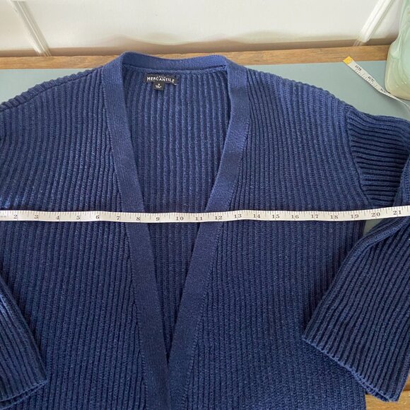 J Crew Mercantile ribbed cardigan in blue - size s - Picture 8 of 12